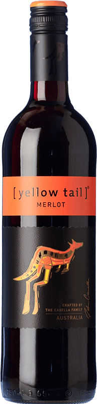 Free Shipping | Red wine Yellow Tail Australia Merlot 75 cl