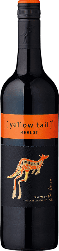 Free Shipping | Red wine Yellow Tail Australia Merlot 75 cl