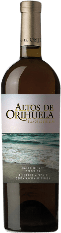 10,95 € | Белое вино Mateo Altos de Orihuela Blanco sobre Lías D.O. Alicante Сообщество Валенсии Испания Verdil, Merseguera 75 cl