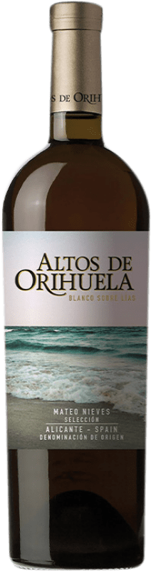 Envio grátis | Vinho branco Mateo Altos de Orihuela Blanco sobre Lías D.O. Alicante Comunidade Valenciana Espanha Verdil, Merseguera 75 cl