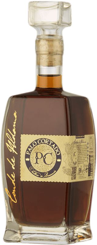 Envio grátis | Vinho Generoso Fortificado Yuste Conde de Aldama Palo Cortado D.O. Jerez-Xérès-Sherry Andaluzia Espanha Palomino Fino Garrafa Medium 50 cl