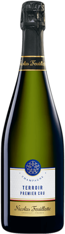 49,95 € | Белое игристое Nicolas Feuillatte Terroir Premier Cru A.O.C. Champagne шампанское Франция Pinot Black, Chardonnay, Pinot Meunier 75 cl