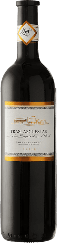 红酒 Traslascuestas 年轻的 D.O. Ribera del Duero 西班牙 Tempranillo 瓶子 75 cl