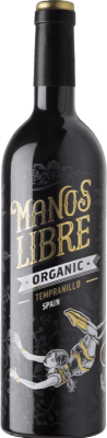 Hammeken Manos Libre Organic Tempranillo Vino de la Tierra de Castilla 若い 75 cl