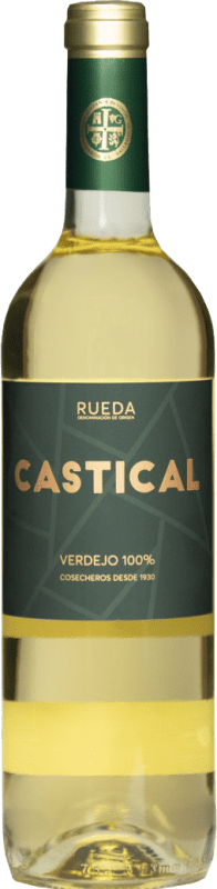 6,95 € Free Shipping | White wine Thesaurus Castical Joven D.O. Rueda Castilla y León Spain Verdejo, Sauvignon White Bottle 75 cl