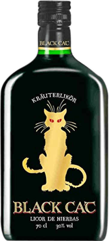Бесплатная доставка | Травяной ликёр Black Cat Испания 70 cl