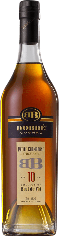 Kostenloser Versand | Cognac Dobbé Fût Brut — Herb Frankreich 10 Jahre 70 cl