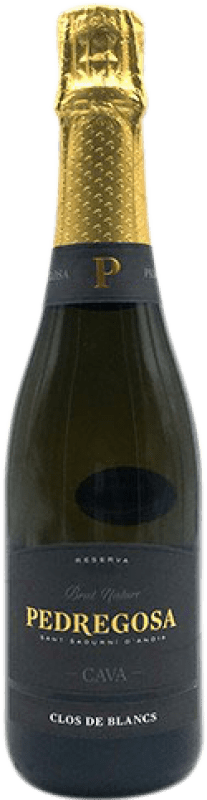 Envoi gratuit | Blanc mousseux Pedregosa Clos Brut Nature Réserve D.O. Cava Catalogne Espagne Macabeo, Xarel·lo, Parellada Demi- Bouteille 37 cl