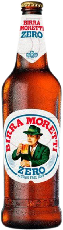 Envio grátis | Cerveja Birra Moretti Zero Itália Garrafa Terço 33 cl Sem Álcool