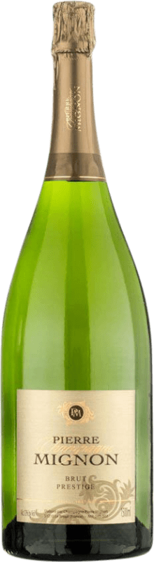 315,95 € | Белое игристое вино Pierre Mignon Prestige брют Гранд Резерв A.O.C. Champagne шампанское Франция Pinot Black, Chardonnay, Pinot Meunier Бутылка Иеровоам-Двойной Магнум 3 L