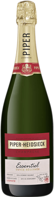 53,95 € | Белое игристое Piper-Heidsieck Essentiel брют Гранд Резерв A.O.C. Champagne шампанское Франция Pinot Black, Chardonnay, Pinot Meunier 75 cl