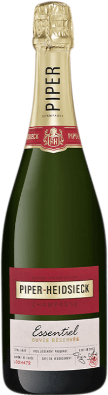 53,95 € | 白スパークリングワイン Piper-Heidsieck Essentiel Cuvée Brut グランド・リザーブ A.O.C. Champagne シャンパン フランス Pinot Black, Chardonnay, Pinot Meunier 75 cl