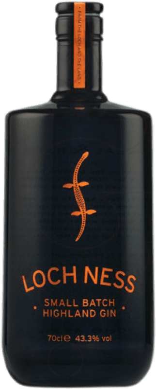 Free Shipping | Genever Gin Loch Ness Real Rare United Kingdom 70 cl