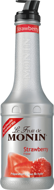 Kostenloser Versand | Schnaps Monin Puré Fresa Strawberry Frankreich 1 L Alkoholfrei