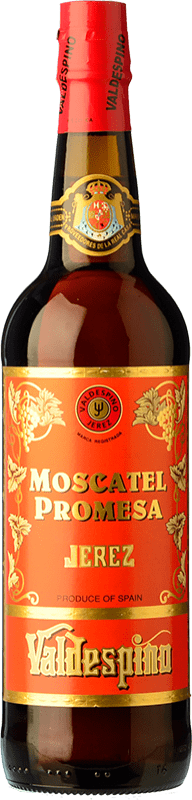 Envio grátis | Vinho Generoso Fortificado Valdespino Promesa D.O. Manzanilla-Sanlúcar de Barrameda Andalucía y Extremadura Espanha Moscato 75 cl