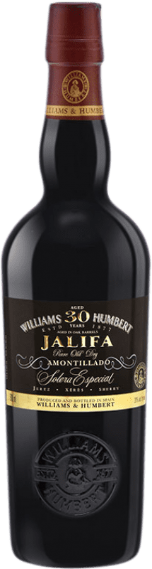 Бесплатная доставка | Креплёное вино Williams & Humbert Jalifa Solera — Солера, Amontillado — Амонтиладо, Особый VORS Very Old Rare Sherry — Очень старый и редкий D.O. Jerez-Xérès-Sherry Андалусия Испания Palomino Fino 30 Лет Средняя бутылка 50 cl