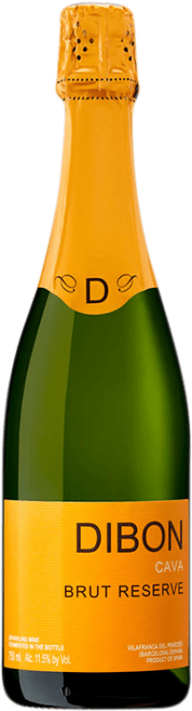 18,95 € Бесплатная доставка | Белое игристое Pinord Dibon Природа Брута D.O. Cava