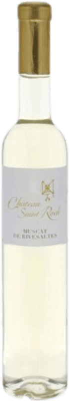 Envio grátis | Vinho Generoso Fortificado Domaine Lafage Saint Roch Muscat A.O.C. Rivesaltes Languedoque-Rossilhão França Mascate Garrafa Medium 50 cl
