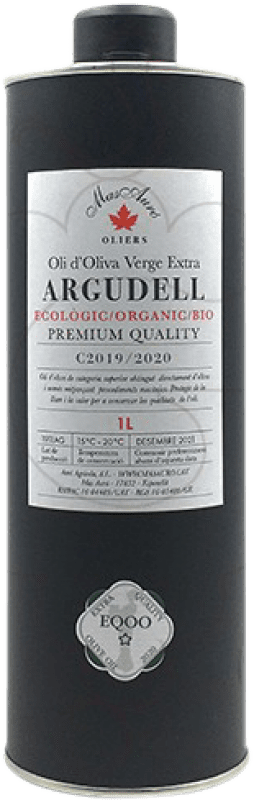 Free Shipping | Olive Oil Mas Auró EVOO Extra Virgin D.O. Empordà Catalonia Spain Argudell Organic — Eco 1 L
