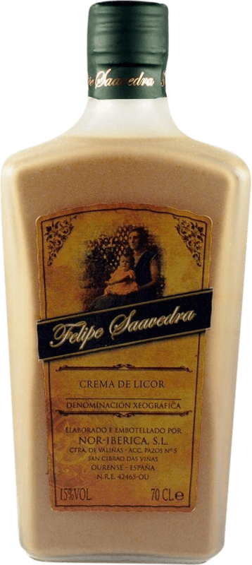 Free Shipping | Liqueur Cream Nor-Iberica de Bebidas Felipe Saavedra Spain 70 cl