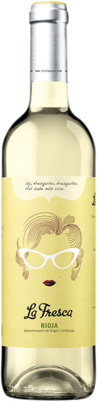 10,95 € Envio grátis | Vinho Branco Siete Pasos La Fresca D.O.Ca. Rioja