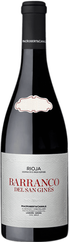 Free Shipping | Red wine MacRobert & Canals Barranco del San Ginés D.O.Ca. Rioja Basque Country Spain Tempranillo, Grenache, Graciano, Mazuelo, Viura 75 cl