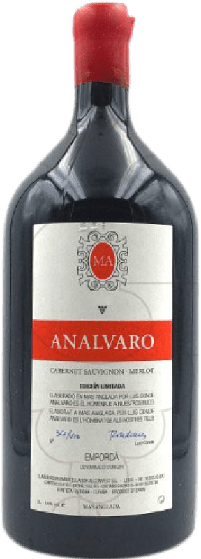 Free Shipping | Red Wine Analvaro D.O. Empordà Catalonia Spain Merlot, Cabernet Sauvignon Jéroboam-Double Magnum Bottle 3 L