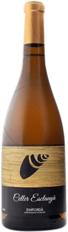 Envio grátis | Vinho Branco Celler Esclanyà Jovem D.O. Empordà Catalunha Espanha Malvasía 75 cl