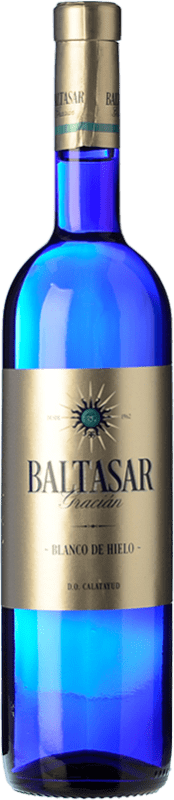 9,95 € Free Shipping | White wine San Alejandro Baltasar Gracian Blanco de Hielo Joven D.O. Calatayud Aragon Spain Macabeo Bottle 75 cl