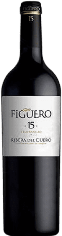 333,95 € | 红酒 Figuero 15 Meses 预订 D.O. Ribera del Duero 卡斯蒂利亚莱昂 西班牙 Tempranillo 特别的瓶子 5 L