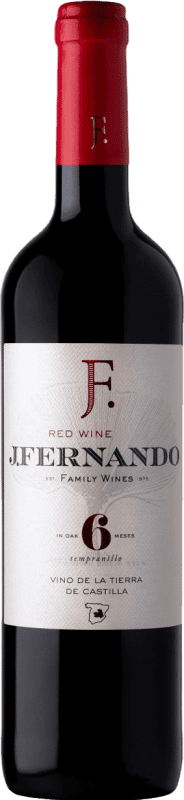5,95 € | Vino Tinto J. Fernando Finca Venta de Don Quijote 6 Meses Roble I.G.P. Vino de la Tierra de Castilla Castilla la Mancha y Madrid España Tempranillo 75 cl