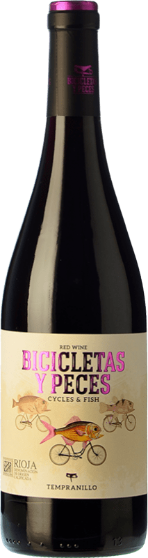 10,95 € | 红酒 Family Owned Bicicletas y Peces 年轻的 D.O.Ca. Rioja 拉里奥哈 西班牙 Tempranillo 75 cl