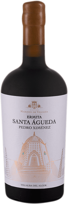 55,95 € Envío gratis | Vino dulce Marqués de Villalúa Ermita Santa Águeda P.X. D.O. Condado de Huelva Botella Medium 50 cl