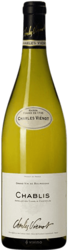 Бесплатная доставка | Белое вино Charles Vienot Молодой A.O.C. Chablis Бургундия Франция Chardonnay 75 cl