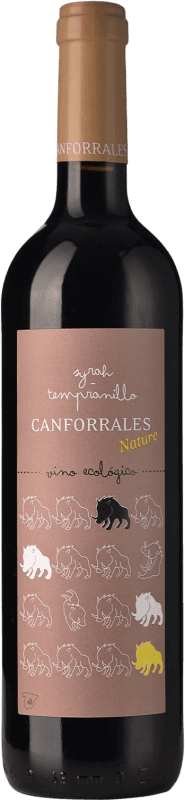 Envío gratis | Vino Tinto Campos Reales Canforrales Nature Joven I.G.P. Vino de la Tierra de Castilla Castilla la Mancha y Madrid España Tempranillo, Syrah 75 cl