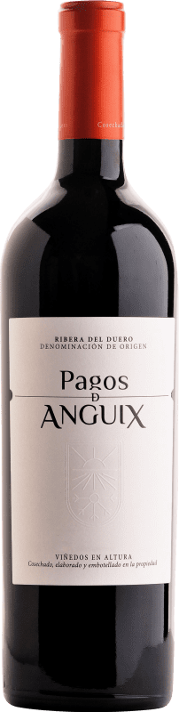 Free Shipping | Red wine Pagos de Anguix 10 Meses Barrica D.O. Ribera del Duero Castilla y León Spain Tempranillo 75 cl