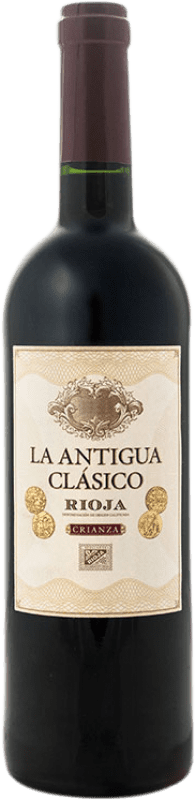 12,95 € | Vinho tinto Vinos del Atlántico La Antigua Clásico Crianza D.O.Ca. Rioja La Rioja Espanha Tempranillo, Grenache, Graciano 75 cl