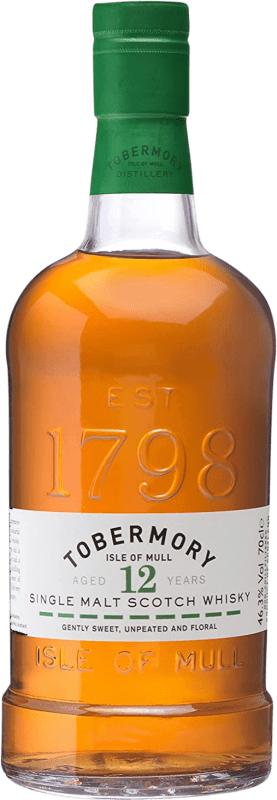 Free Shipping | Whisky Single Malt Tobermory Highlands United Kingdom 12 Years 70 cl