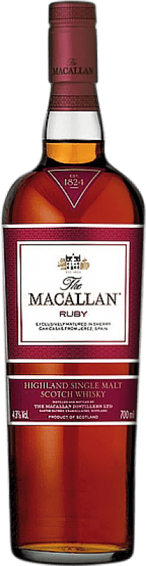 免费送货 | 威士忌单一麦芽威士忌 Macallan Ruby 斯佩塞 英国 70 cl