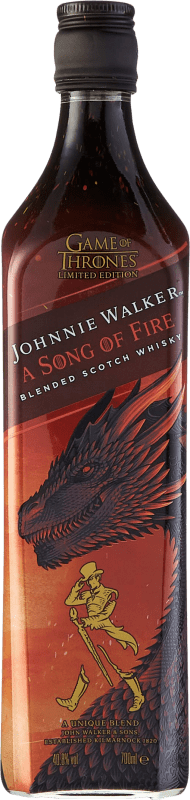 105,95 € Envio grátis | Whisky Blended Johnnie Walker Game of Thrones A Song of Fire Juego de Tronos Edição Limitada