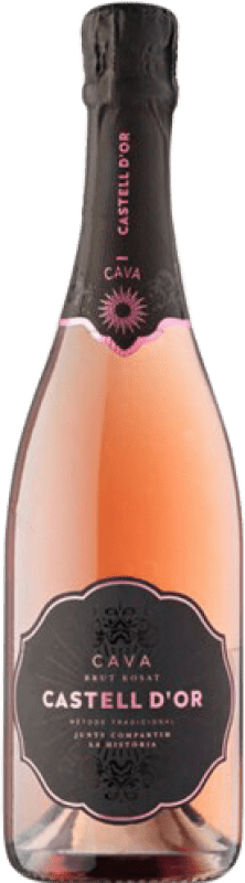 8,95 € | Rosé sparkling Castell d'Or Rosado Brut D.O. Cava Catalonia Spain Trepat Bottle 75 cl
