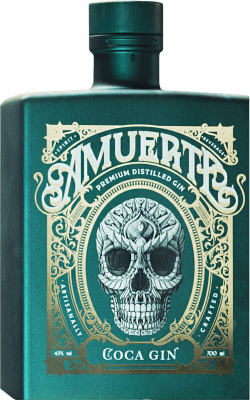 Free Shipping | Genever Gin Amuerte Green Edition Italy 70 cl Coca Leaf Genever Gin Amuerte Green Edition 70 cl Coca Leaf