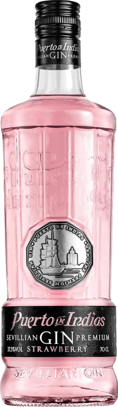 Envio grátis | Gin Puerto de Indias Strawberry Espanha 1 L