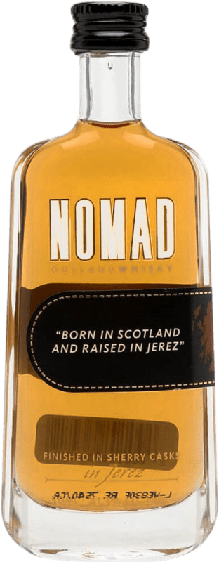 Kostenloser Versand | Whiskey Blended González Byass Nomad Sherry Cask Miniatura Spanien Miniaturflasche 5 cl
