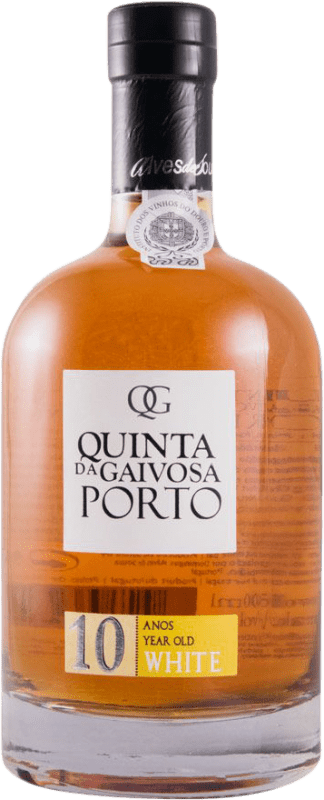 Envío gratis | Vino generoso Quinta da Gaivosa Blanco I.G. Porto Oporto Portugal Sousón, Touriga Franca, Touriga Nacional 10 Años Botella Medium 50 cl