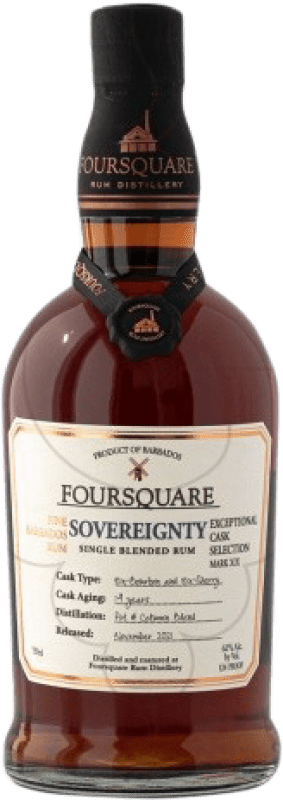 Envoi gratuit | Rhum Foursquare Sovereignty Barbade 70 cl