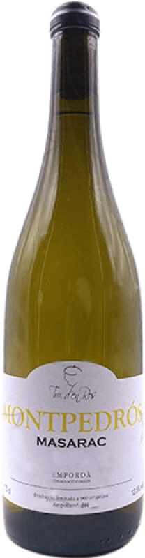 Envoi gratuit | Vin blanc Montpedrós Masarac Jeune D.O. Empordà Catalogne Espagne Xarel·lo 75 cl