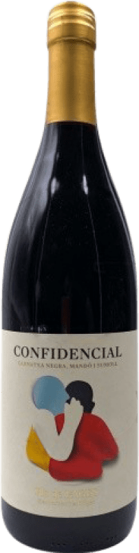 Envoi gratuit | Vin rouge Confidencial Jeune D.O. Pla de Bages Catalogne Espagne Grenache, Mandó, Sumoll 75 cl