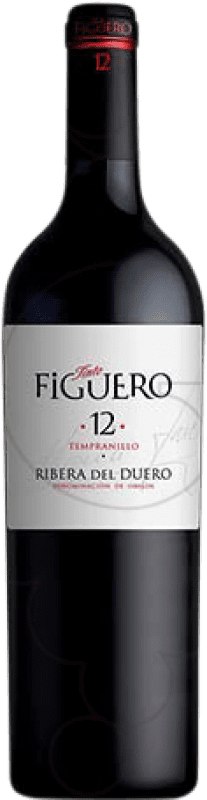 196,95 € | 红酒 Figuero 12 Meses 岁 D.O. Ribera del Duero 卡斯蒂利亚莱昂 西班牙 Tempranillo 特别的瓶子 5 L