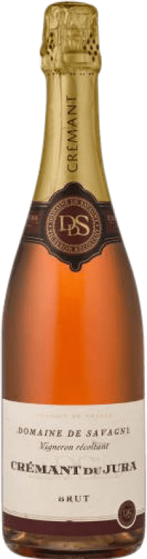 Envio grátis | Espumante Rosé Domaine de Savagny Brut Reserva A.O.C. Crémant du Jura Jura França Pinot Preto, Chardonnay 75 cl